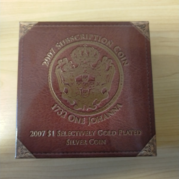 Australia 2007 Royal Australian Mint $1 Subscription Coin 1732 One Johanna 2oz .999 Silver Gold Plated Coin