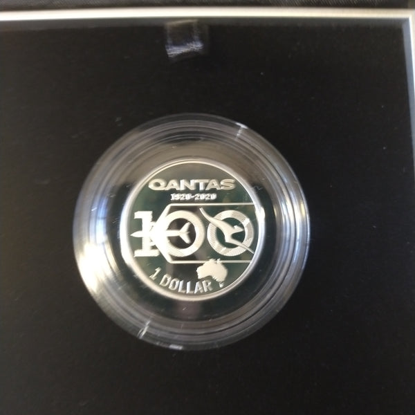 Australia 2020 Royal Australian Mint $1 Qantas Centenary 1/2 oz .999 Silver Proof Coin