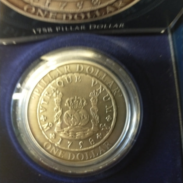 Australia 2006 Royal Australian Mint $1 1758 Pillar Dollar 2oz .999 Silver Antique Finish Coin