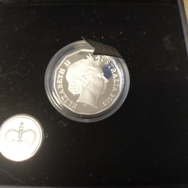 Australia 2013 Royal Australian Mint 50c Firstborn Royal Baby of the Duke and Duchess of Cambridge .999 Silver Proof Coin
