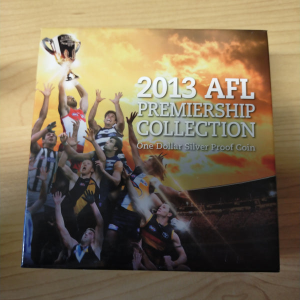 Australia 2013 Royal Australian Mint $1 AFL Football Premiership Hawthorn 1oz .999 Silver Proof Coin