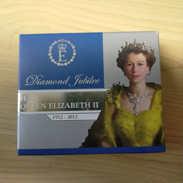 Australia 2012 Perth Mint $1 Queen Elizabeth II Diamond Jubilee 1oz .999 Silver Proof Coin