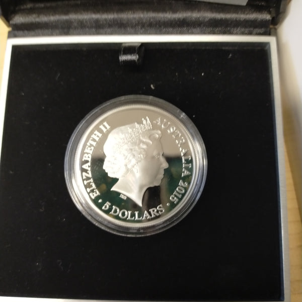 Australia 2015 Royal Australian Mint $5 Longest Reigning Commonwealth Monarch 1oz .999 Silver Proof Coin