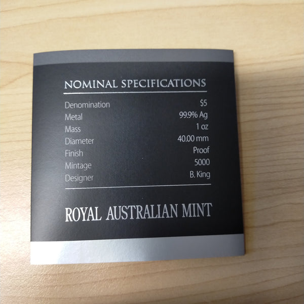 Australia 2015 Royal Australian Mint $5 Longest Reigning Commonwealth Monarch 1oz .999 Silver Proof Coin