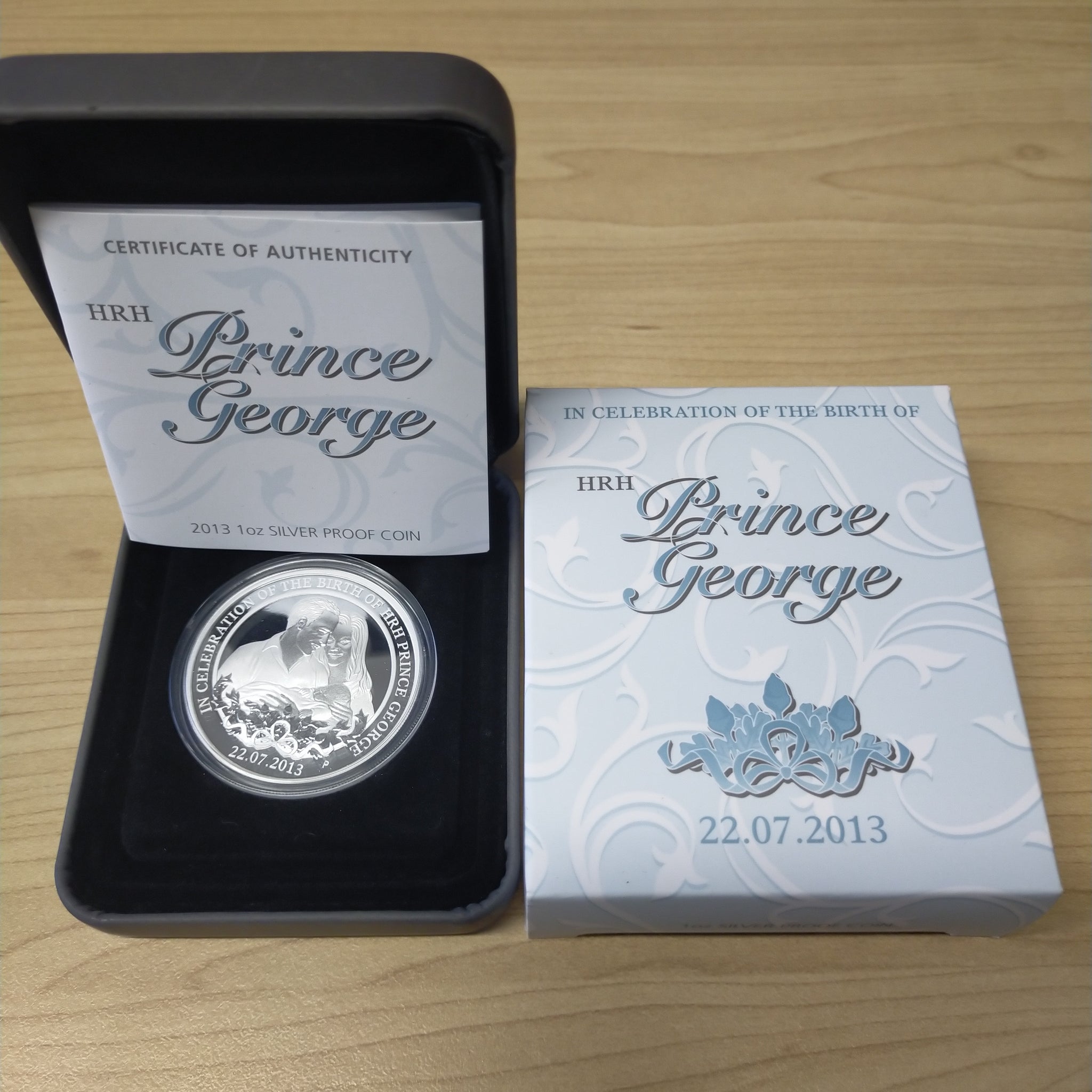 Australia 2013 Perth Mint $1 The Birth Of Prince George 1oz .999 Silver Proof Coin