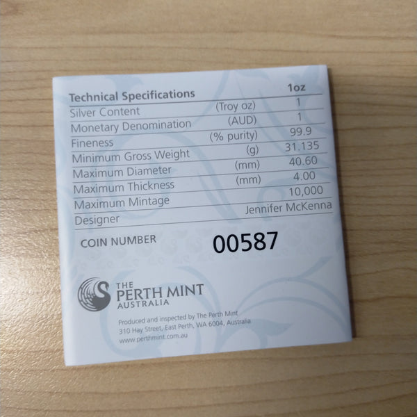 Australia 2013 Perth Mint $1 The Birth Of Prince George 1oz .999 Silver Proof Coin