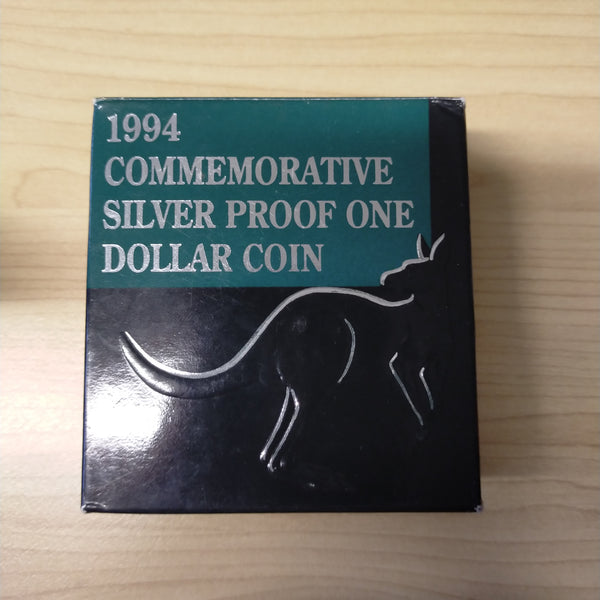 Australia 1994 Royal Australian Mint $1 Tenth Anniversary of First Dollar coin Commemorative Silver Proof