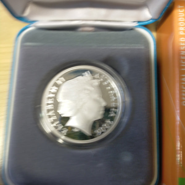 Australia 2006 Royal Australian Mint $5 Melbourne Commonwealth Games .999 Silver Proof Coin "Queen's Baton Relay"