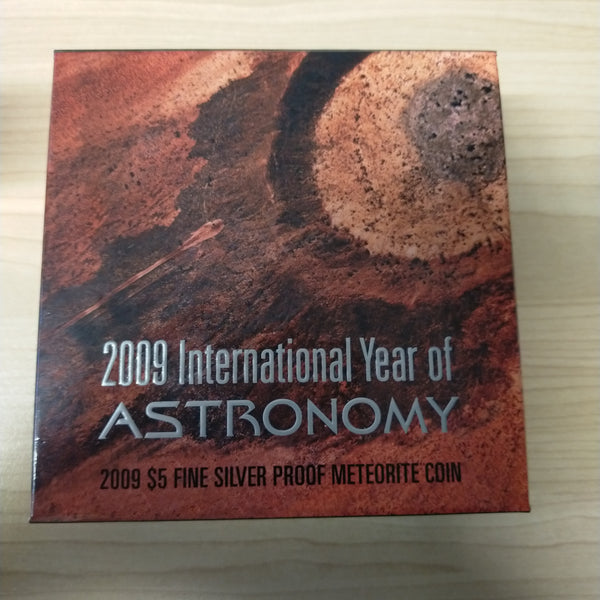 Australia 2009 Royal Australian Mint $5 International Year of Astronomy Meteorite .999 Silver Proof Coin