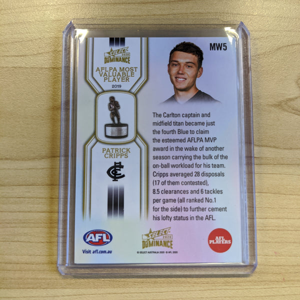 2020 AFL Select Dominance Medal Winners Set MW1-MW5