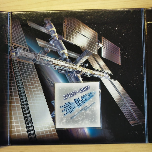 Australia 2004 Perth Mint Australia Post Blast Off 50 Years In Space $1 1oz .999 Silver Proof Coin and Stamp Set