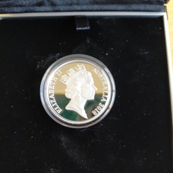 2018 Royal Australian Mint 2c Decimal Designs In Perspective High Relief 1oz .999 Silver Proof Coin