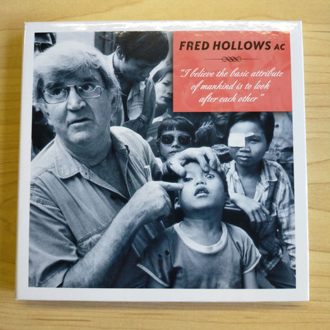 2012 Australia Post Fred Hollows Limited Edition Medallion and Stamp Presentation Folder 011/200