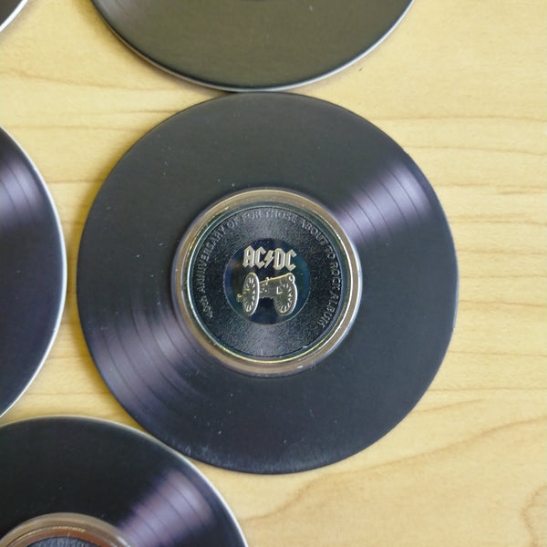 Australia 2020 - 2021 Royal Australian Mint AC/DC ACDC 20c Coloured Uncirculated Volume 1 Coins. Set of 7. Was $150. Special offer