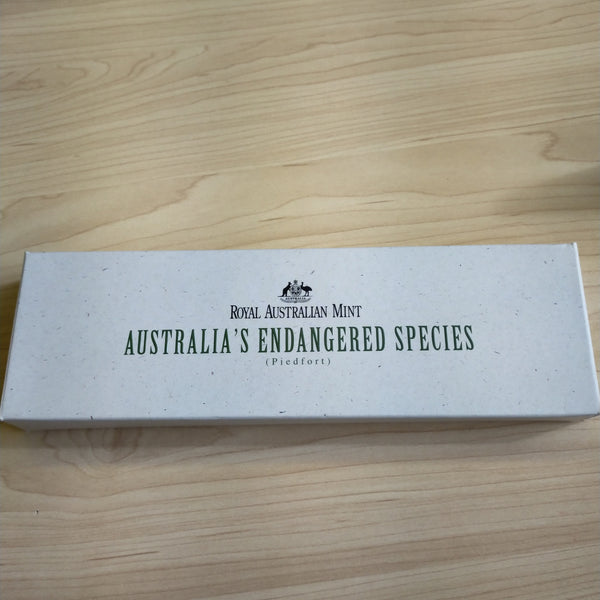 Australia 1995 - 1998 Royal Australian Mint $10 Australia's Endangered Species 4 x $10 Piedfort Sterling Silver Coin Set