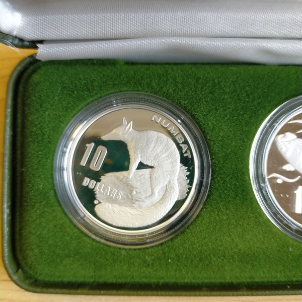 Australia 1995-98 Royal Australian Mint $10 Australia's Endangered Species Standard Proof Sterling Silver Coin Set of 4