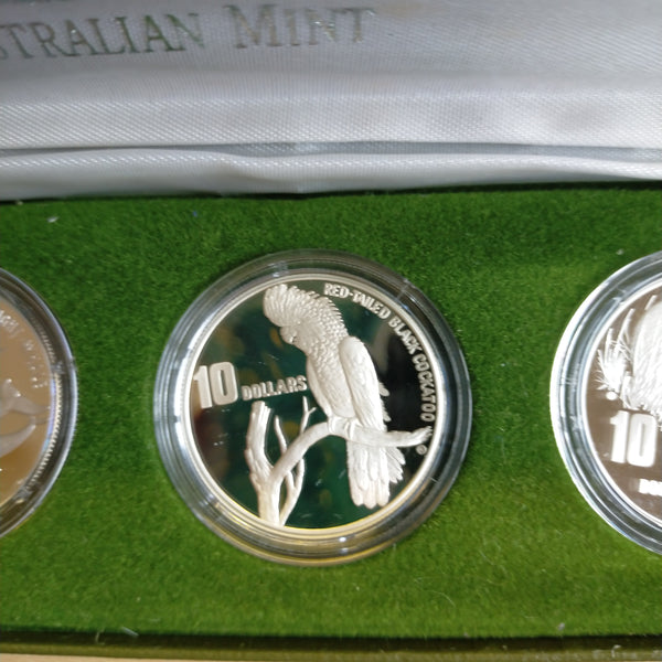 Australia 1995-98 Royal Australian Mint $10 Australia's Endangered Species Standard Proof Sterling Silver Coin Set of 4