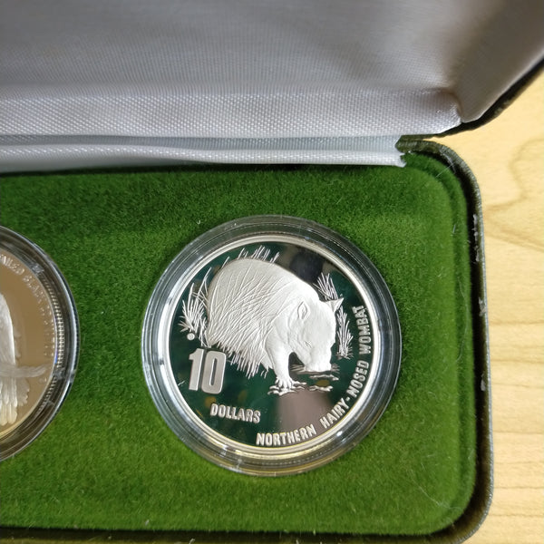 Australia 1995-98 Royal Australian Mint $10 Australia's Endangered Species Standard Proof Sterling Silver Coin Set of 4