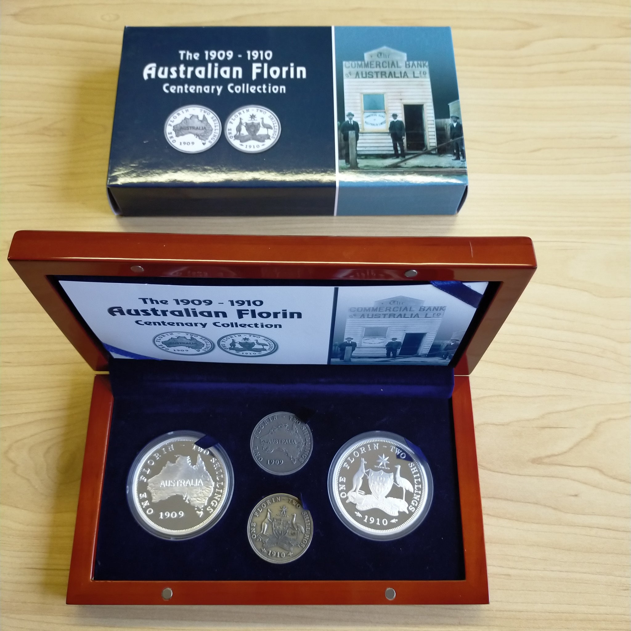 Australia 2008 Perth Mint The 1909-1910 Australian Florin Centenary Collection 2 x 1oz .999 Proof Silver Coin Set