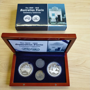 Australia 2008 Perth Mint The 1909-1910 Australian Florin Centenary Collection 2 x 1oz .999 Proof Silver Coin Set