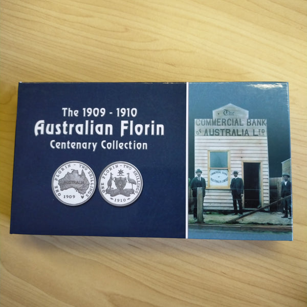 Australia 2008 Perth Mint The 1909-1910 Australian Florin Centenary Collection 2 x 1oz .999 Proof Silver Coin Set