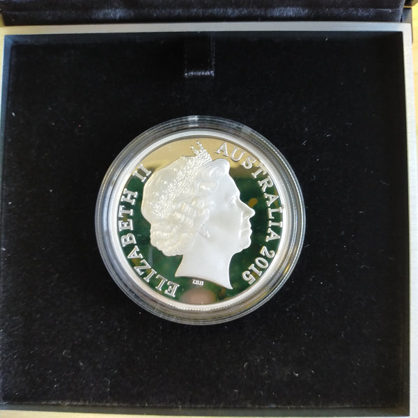 Australia 2015 Royal Australian Mint $5 Centenary Of The Gallipoli Landing 1oz .999 Proof Silver Coin