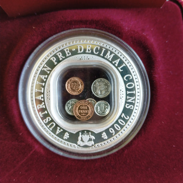 Australia 2006 Royal Australian Mint $1 Australian Pre-Decimal Coins 1oz .999 Proof Silver Locket Coin