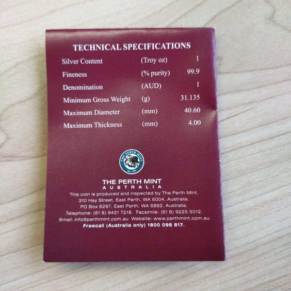 Australia 2006 Royal Australian Mint $1 Australian Pre-Decimal Coins 1oz .999 Proof Silver Locket Coin