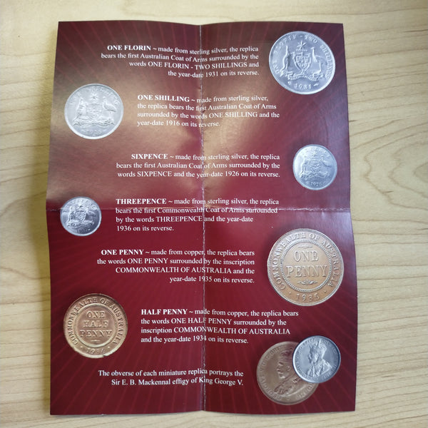 Australia 2006 Royal Australian Mint $1 Australian Pre-Decimal Coins 1oz .999 Proof Silver Locket Coin