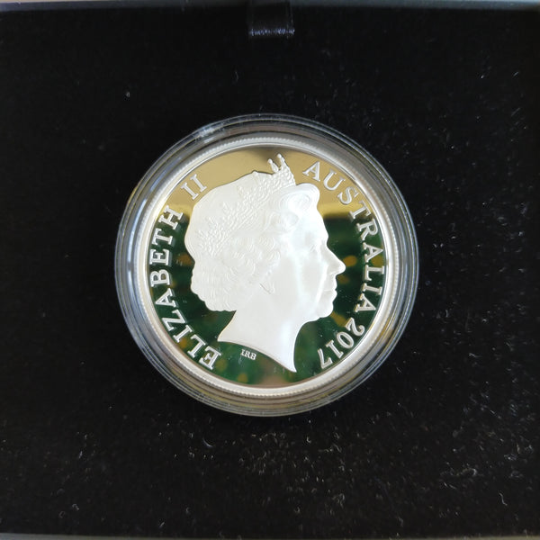 2017 Royal Australian Mint $5 Commonwealth Games Gold Coast Queen's Baton Relay 1oz .999 Proof Silver Coin