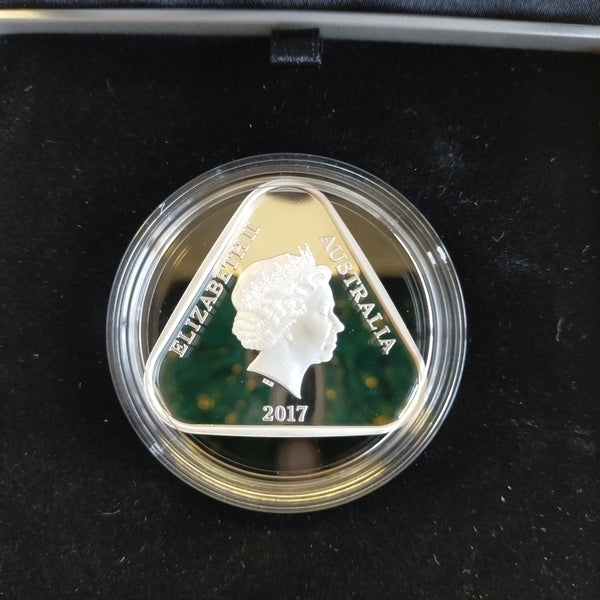 2017 Royal Australian Mint $5 Front Line Angels Nurses Silver Proof Triangular Coin