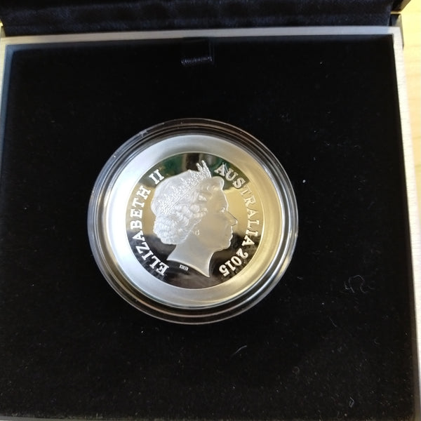 Australia 2015 Royal Australian Mint $5 Netball World Cup Sydney 2015 1oz .999 Proof Silver Domed Coin