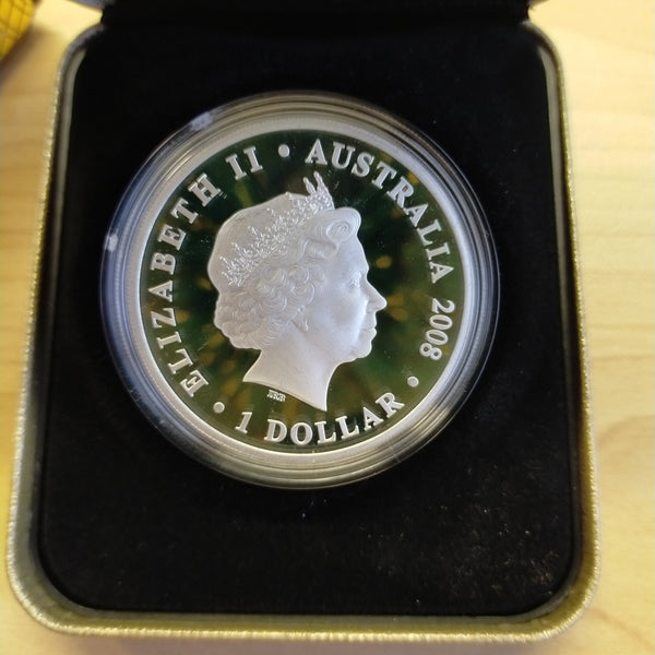 Australia 2008 Perth Mint $1 The First Fleet Captain Arthur Phillip 1oz .999 Proof Silver Coin