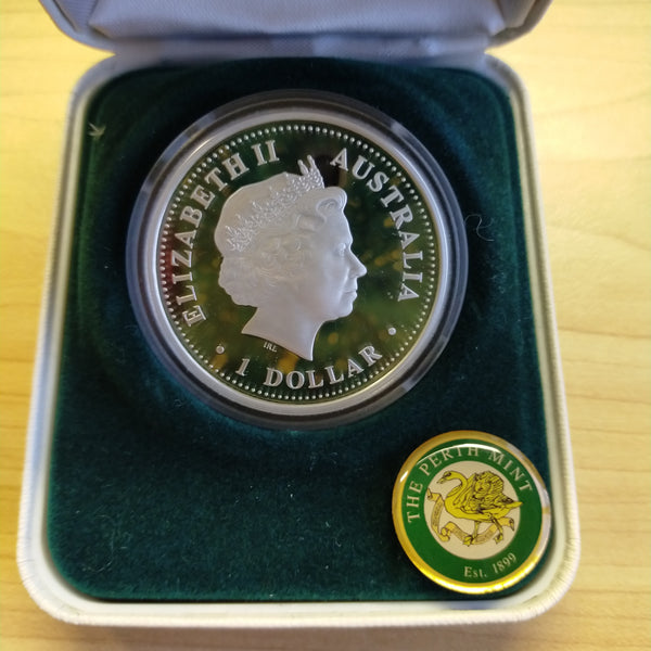 Australia 2005 Perth Mint $1 Centenary Professional Golf Association PGA 1oz .999 Proof Silver Coin