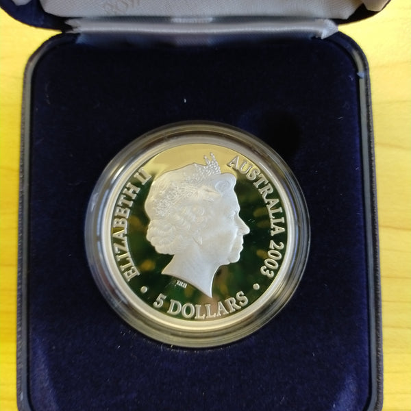 Australia 2003 Royal Australian Mint $5 Finale Coin Australia's Volunteers Making A Difference 1oz .999 Proof Silver Coin