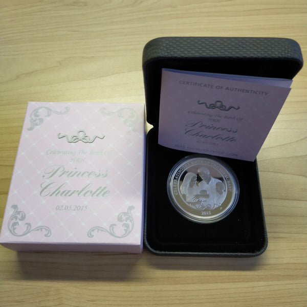 Australia 2015 Perth Mint $1 The Birth of HRH Princess Charlotte 1oz .999 Proof Silver Coin