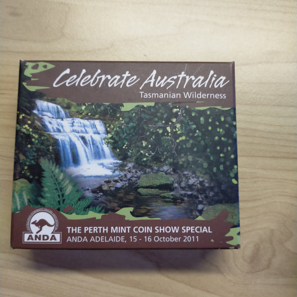 Australia2011 Perth Mint $1 Celebrate Australia Tasmanian Wilderness 1oz .999 Proof Silver Coin