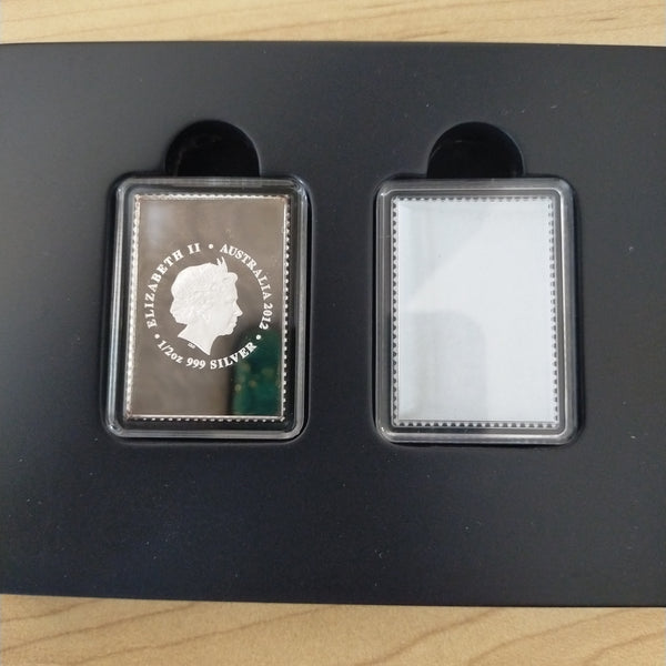 Australia 2012 Perth Mint Australia Post 60c The Road To London 1/2oz .999 Proof Silver Coin and Stamp Set