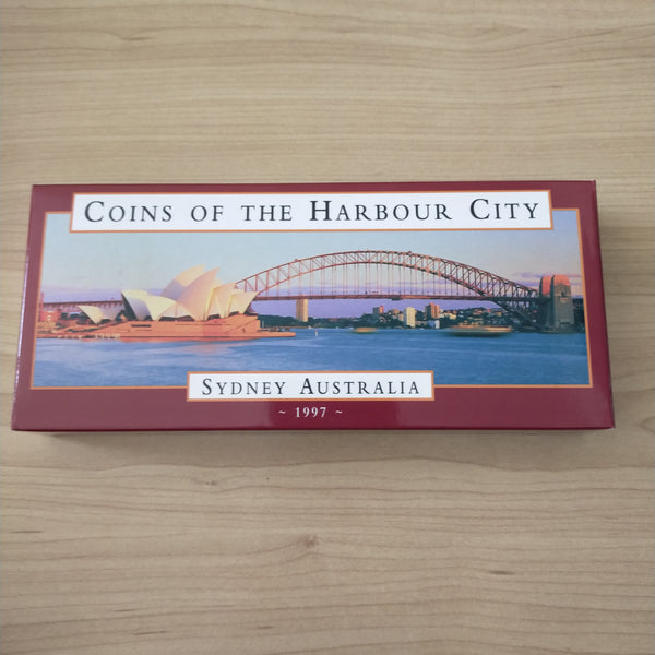 Australia 1997 Royal Australian Mint $10 Coins of the Harbour City Sydney Australia .999 Proof Silver Coin set of 2