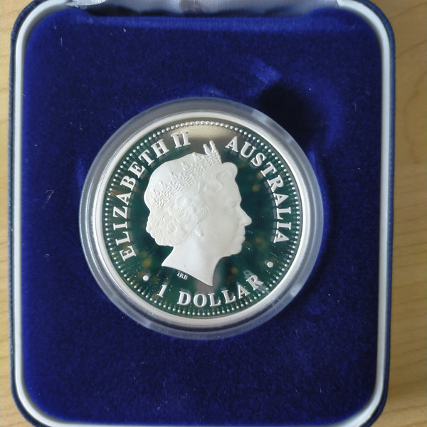 Australia 2006 Perth Mint $1 H.M. Queen Elizabeth II 80th Birthday 1oz .999 Proof Silver Coin
