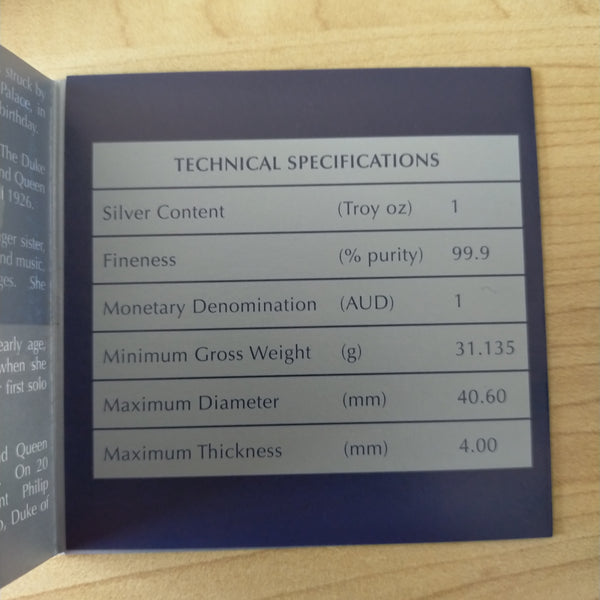 Australia 2006 Perth Mint $1 H.M. Queen Elizabeth II 80th Birthday 1oz .999 Proof Silver Coin