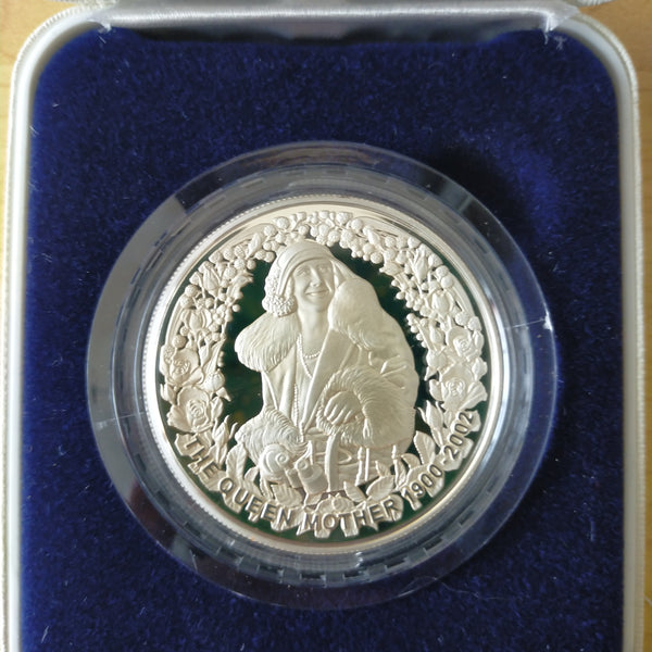 Australia 2002 Royal Australian Mint $5 The Queen's Mother A Celebration of Her Life 1oz .999 Proof Silver Coin