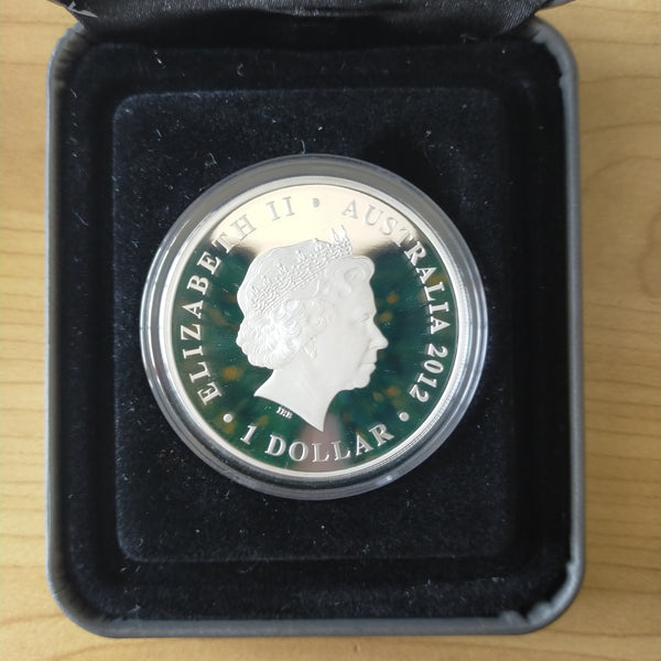 Australia 2012 Perth Mint $1 Australian Olympic Team 1oz .999 Proof Silver Coin