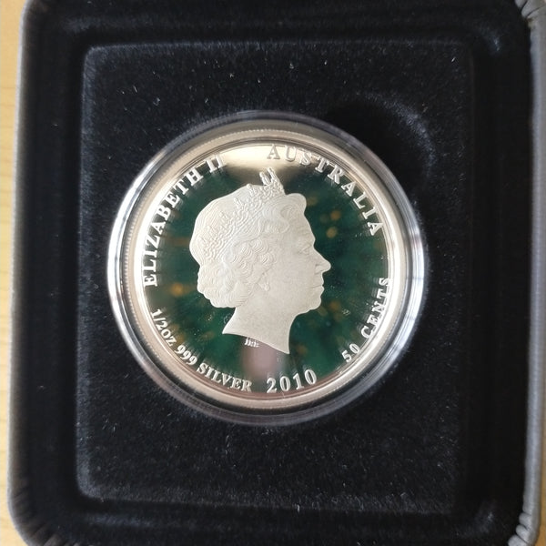 Australia 2010 Perth Mint 50c Australian Sea Life The Reef Clownfish 1/2oz .999 Proof Silver Coin