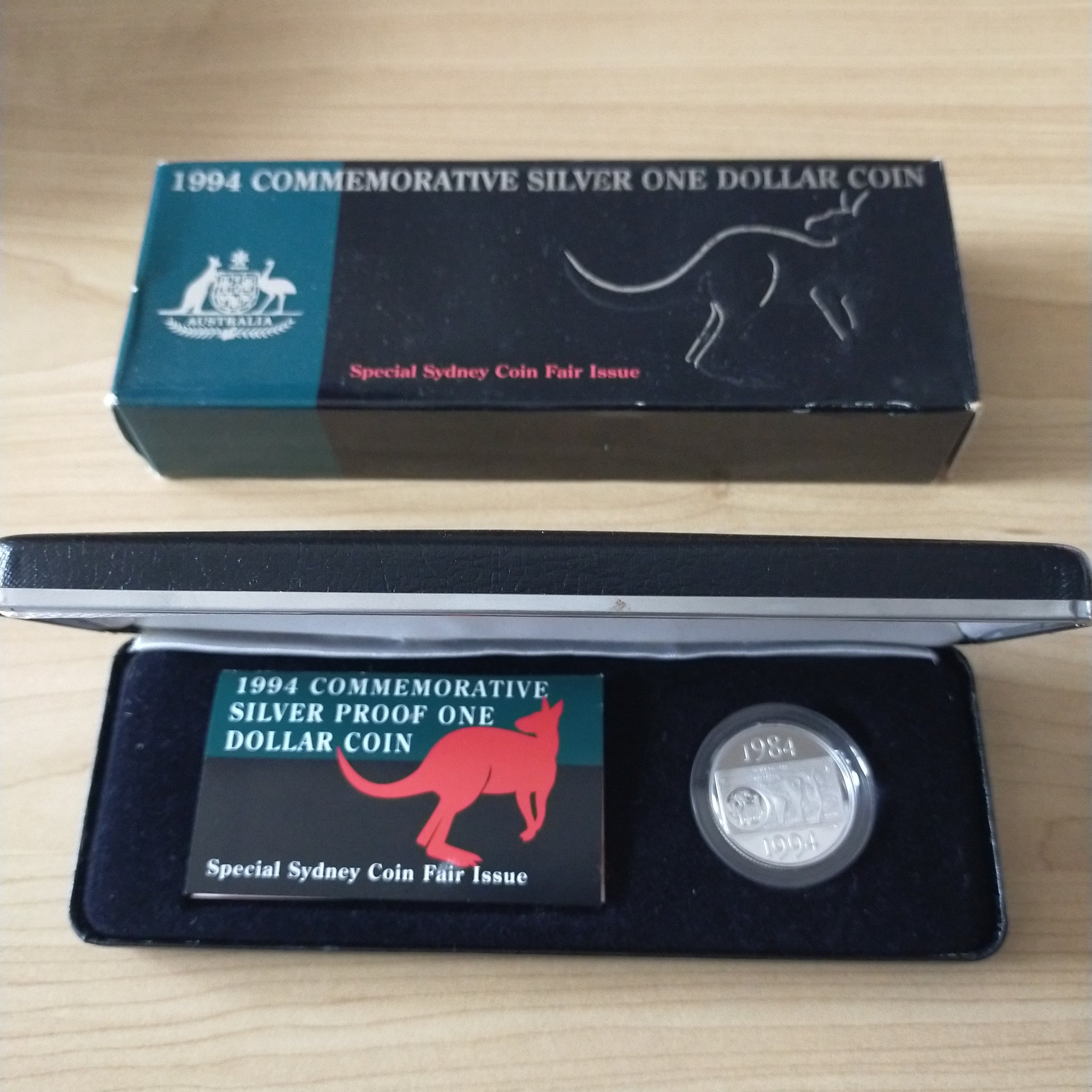 Australia 1994 Royal Australian Mint $1 Commemorative Silver One Dollar Coin .925 Proof Silver Coin