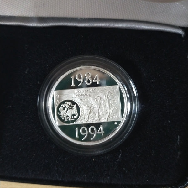 Australia 1994 Royal Australian Mint $1 Commemorative Silver One Dollar Coin .925 Proof Silver Coin