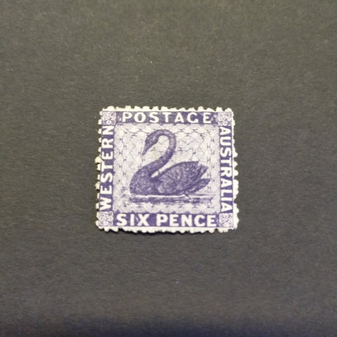 Western Australia SG 57 1865 6d Violet Fresh Mint Stamp