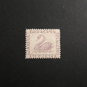Western Australia SG 79 1882 6d Pale Reddish Lilac Swan Stamp Mint Lightly Hinged