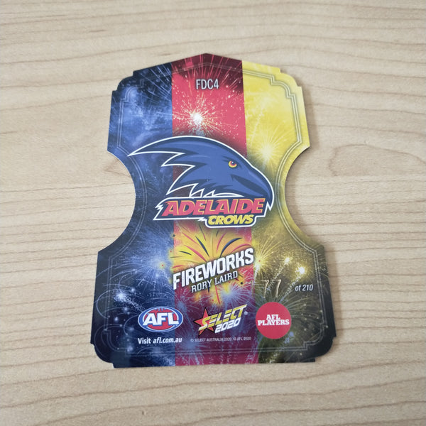 2020 Select Footy Stars Fireworks Rory Laird Adelaide No. 177/210