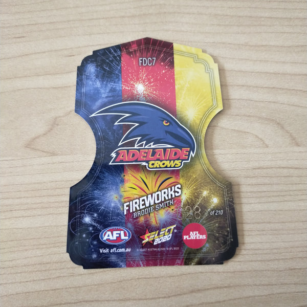 2020 Select Footy Stars Fireworks Brodie Smith Adelaide No. 028/210